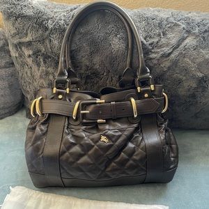 🤎🖤Dark Espresso Brown Burberry Beaton Bag👜